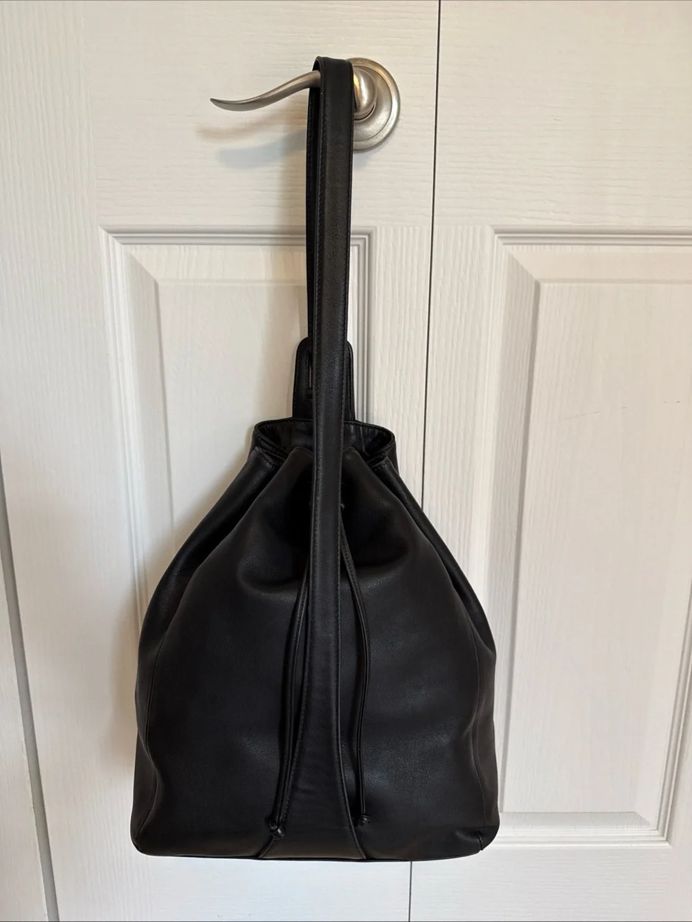 Rare 90’s Vintage Coach Flatiron Black Sling Bag! Backpack Purse 4179